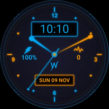 Hybrid Tech Watch Face screenshot 5