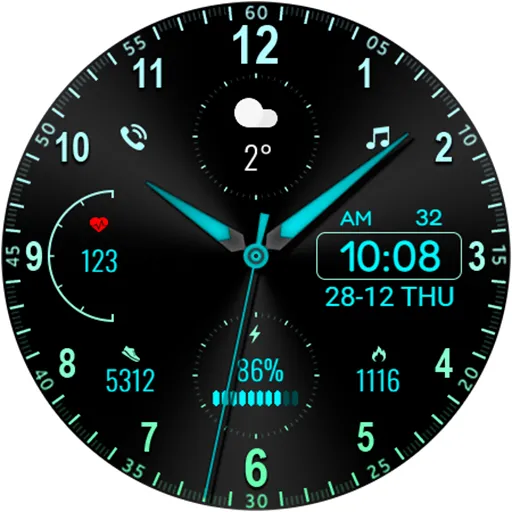 Minimal MINOL URX55 Watch face screenshot 21