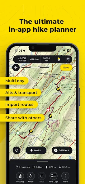 HiiKER: The Hiking Maps App screenshot 2