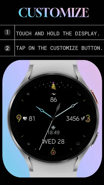 Minimal Christmas Watch Face screenshot 7