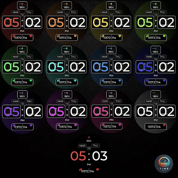 Cube Chronos Watch Face screenshot 3