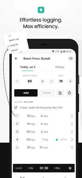 FitHero - Gym Workout Tracker screenshot 4