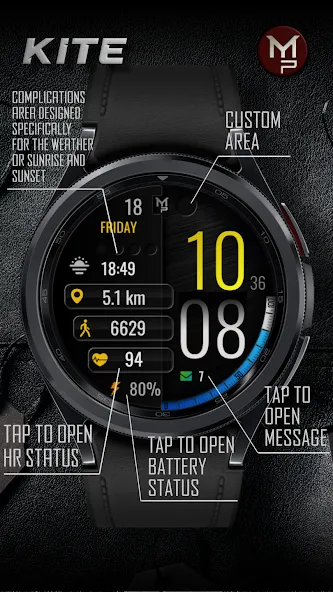 KITE - Digital Watch Face screenshot 3