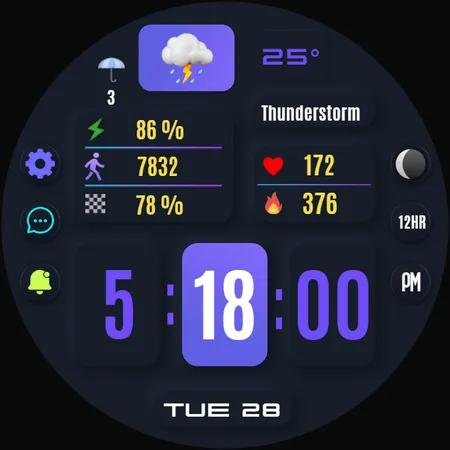 Sena Digital Watch Face screenshot 36
