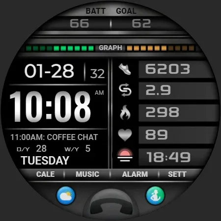 PW108 Smart Data Watch Face screenshot 33