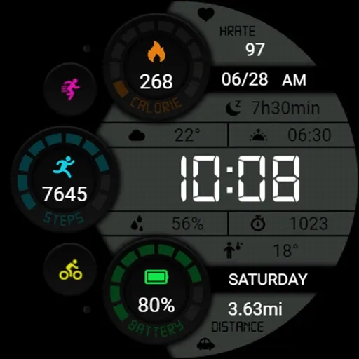 Retro Functional LCD ZKinWatch screenshot 8