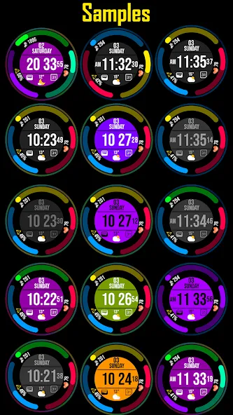Digital Watch Face MB380 screenshot 7