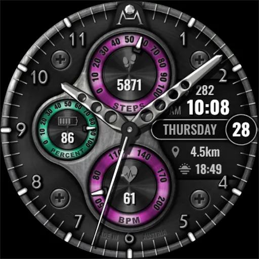 DM044 Analog Watch Face screenshot 7