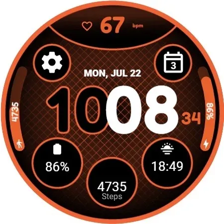 Grid Watch Face by HuskyDEV screenshot 8
