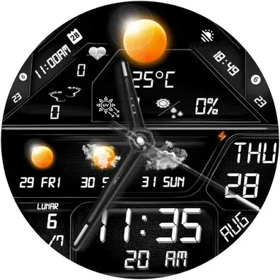 N-SPORT759 weatherDigital Face screenshot 9