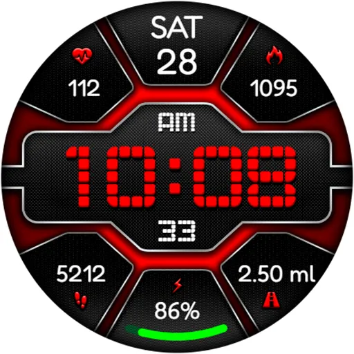 Digital Pulse URX12 Watch face screenshot 17