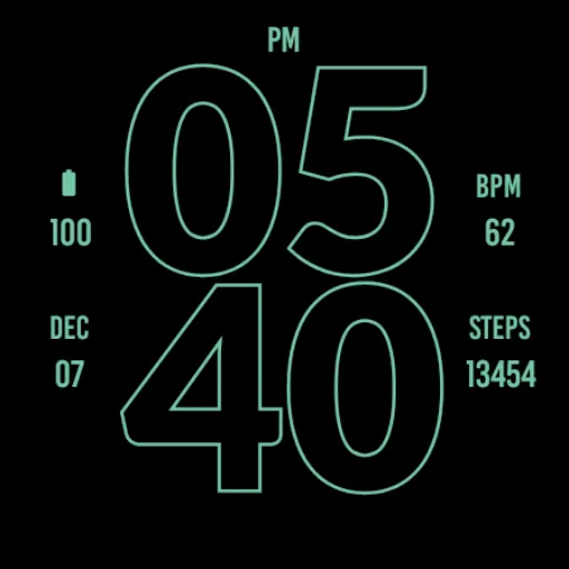 Big Tosca Purple Watch Face screenshot 6