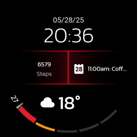 Digital Watchface D6 screenshot 26