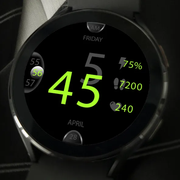 Key047 Digital Watch Face screenshot 5
