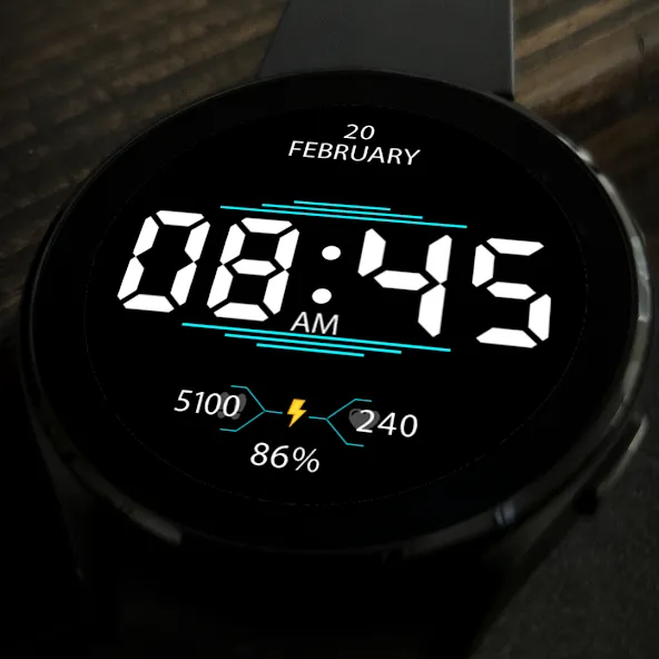 Key037 Digital Watch Face screenshot 5