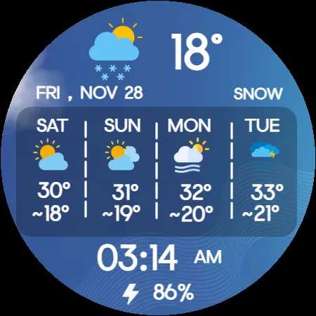 Weather Forecast for Wear OS screenshot 18