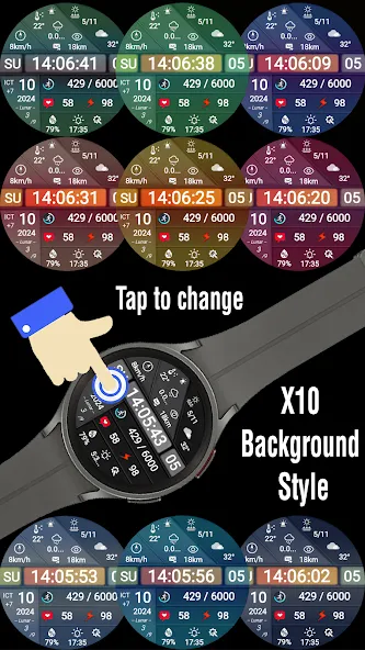 N-SPORT711 MultiNews WatchFace screenshot 4