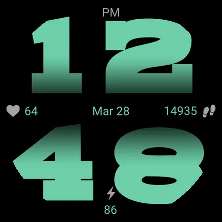 Mega Digit Watch Face screenshot 7