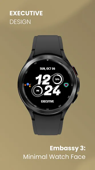 Embassy 3: Minimal Watch Face screenshot 2