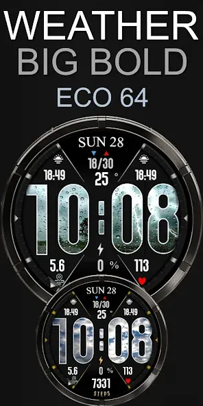 WEATHER in Big Bold Time ECO64 screenshot 1