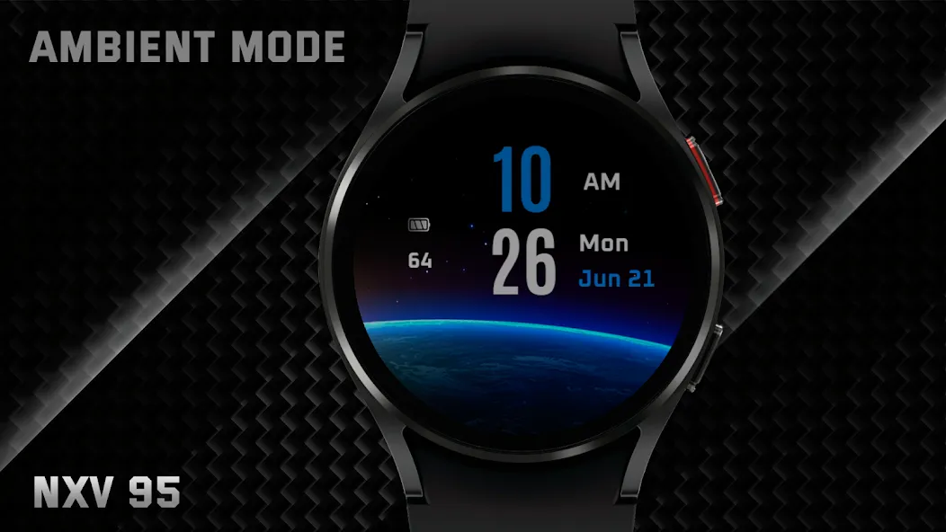 NXV95 Earth Digital Watch face screenshot 6