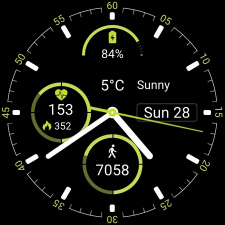 Clean Lines Watch Face screenshot 8
