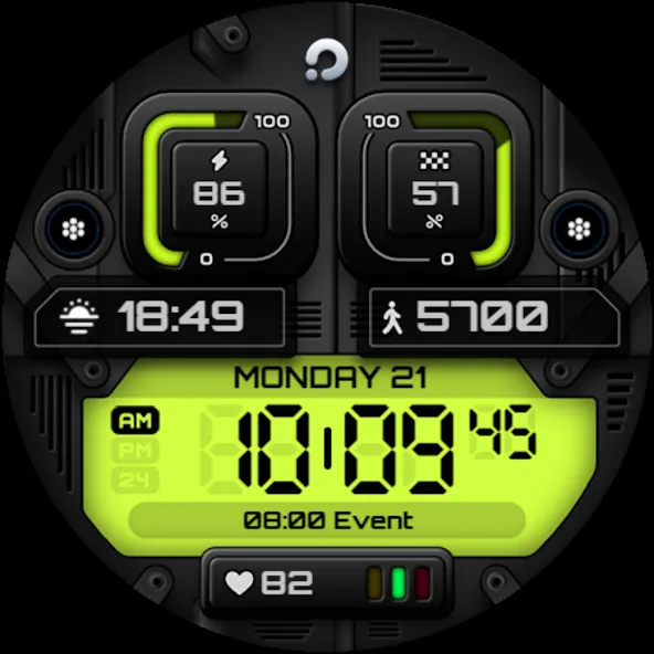 PRADO X96 Digital Watch Face screenshot 13