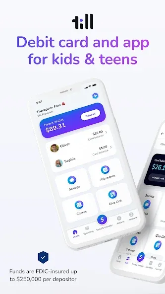 Till: Debit Card for Kids screenshot 1
