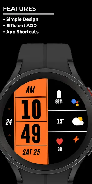 Night ver 07 - watch face screenshot 2