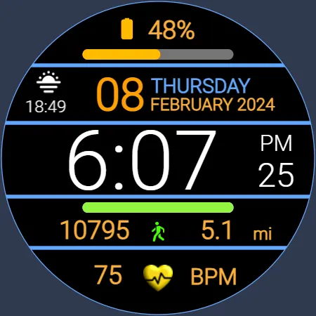 Iris509 Digital Watch Face screenshot 14