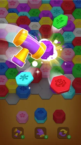 Hexa Up! - Sort and Merge screenshot 5