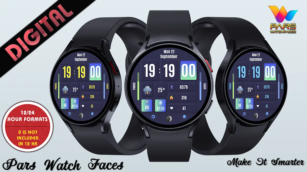 Baku Digital Watch Face screenshot 1