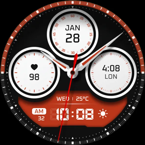 Watch face 10h08.com #117 screenshot 30