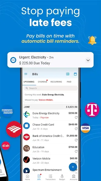 Bill Payment Reminder, Budgets screenshot 2