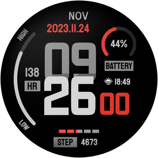 Minimal Digital Watch Face screenshot 13