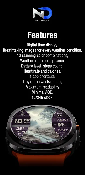 Weather Watchface — NDW076 screenshot 5