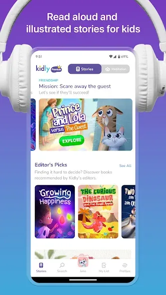 Kidly – Stories for Kids screenshot 1