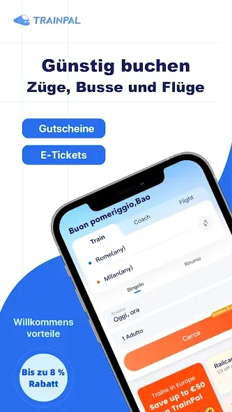 TrainPal - Cheap Train Tickets screenshot 1