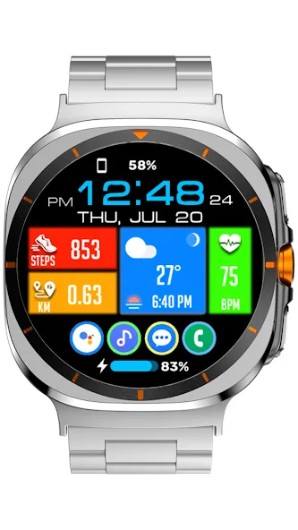 Tiles Window Watch Face NTV556 screenshot 10