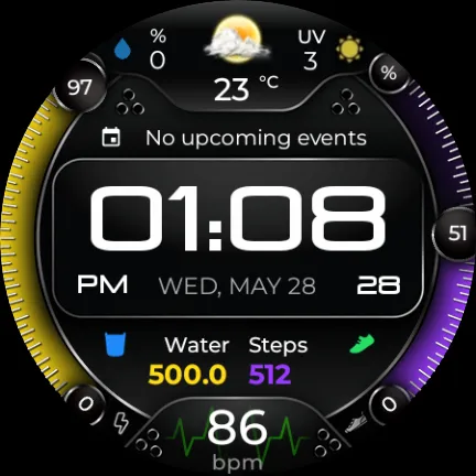 RealTex Premium Watch Face screenshot 11