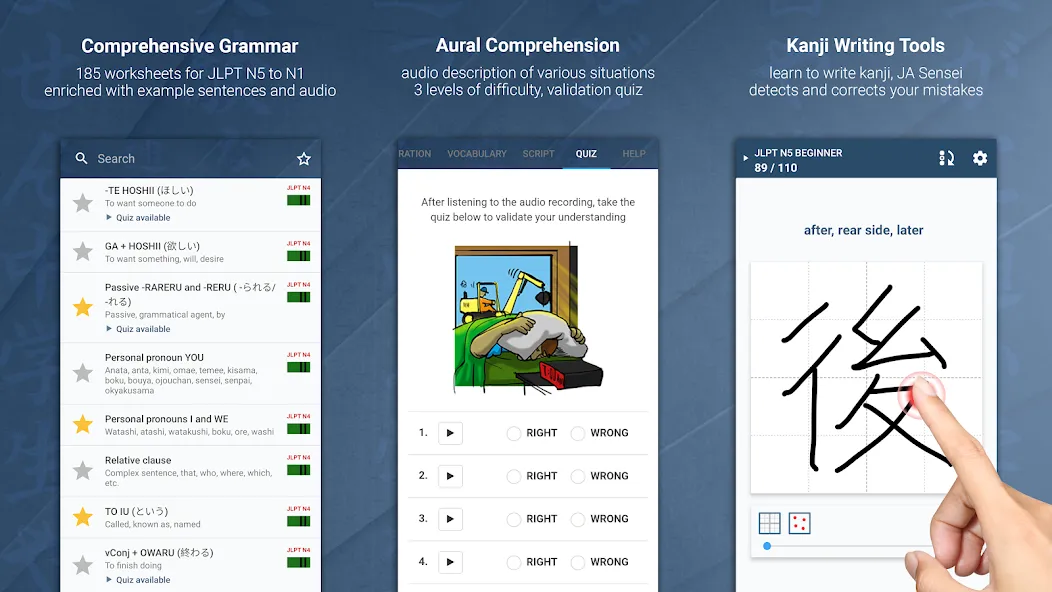 JA Sensei: Learn Japanese JLPT screenshot 10