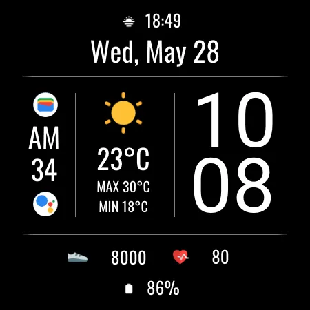 DADAM105: Weather Watch Face screenshot 17