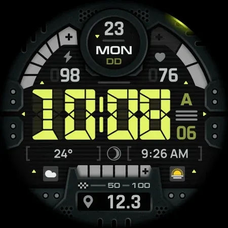 SH067 Watch Face, WearOS watch screenshot 11
