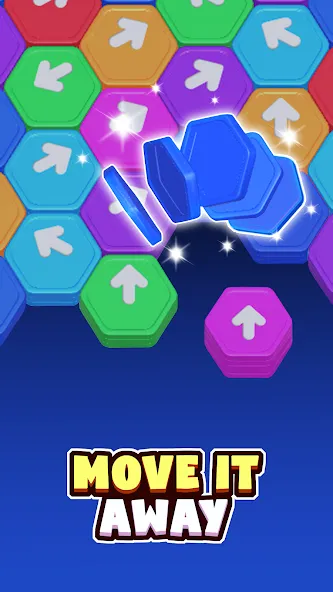 Hexa Slide Away: Tap Hexa screenshot 1