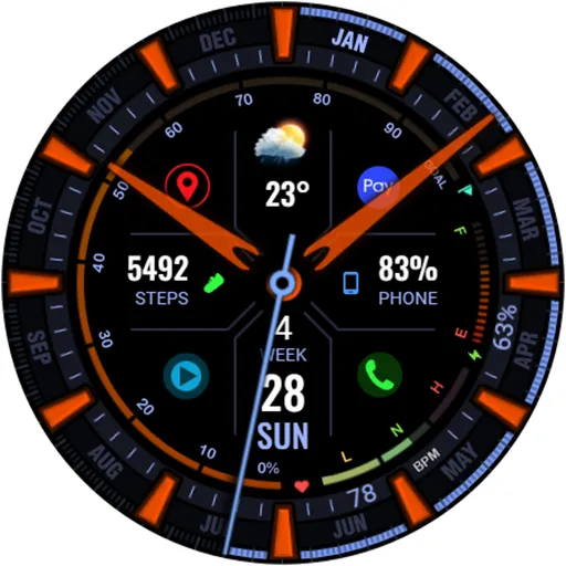 WFP 323 Analog Watch Face screenshot 45