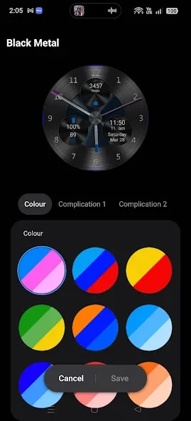 Black Metal Watch Face 2026 screenshot 1