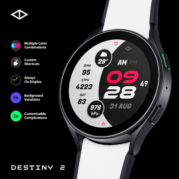 Destiny 2: Digital Watch Face screenshot 1
