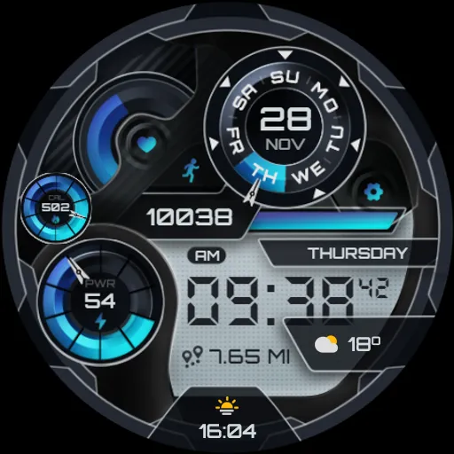 Glass Digital Watch Face screenshot 9