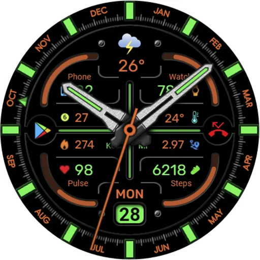 WFP 342 Ultra watch face screenshot 38