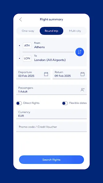 Aegean Airlines screenshot 2